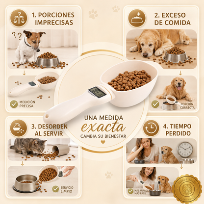 DigiBite™ 🐶⚖️🍽️Pesa De Alimentos Mascotas Cuchara⭐⭐⭐⭐⭐