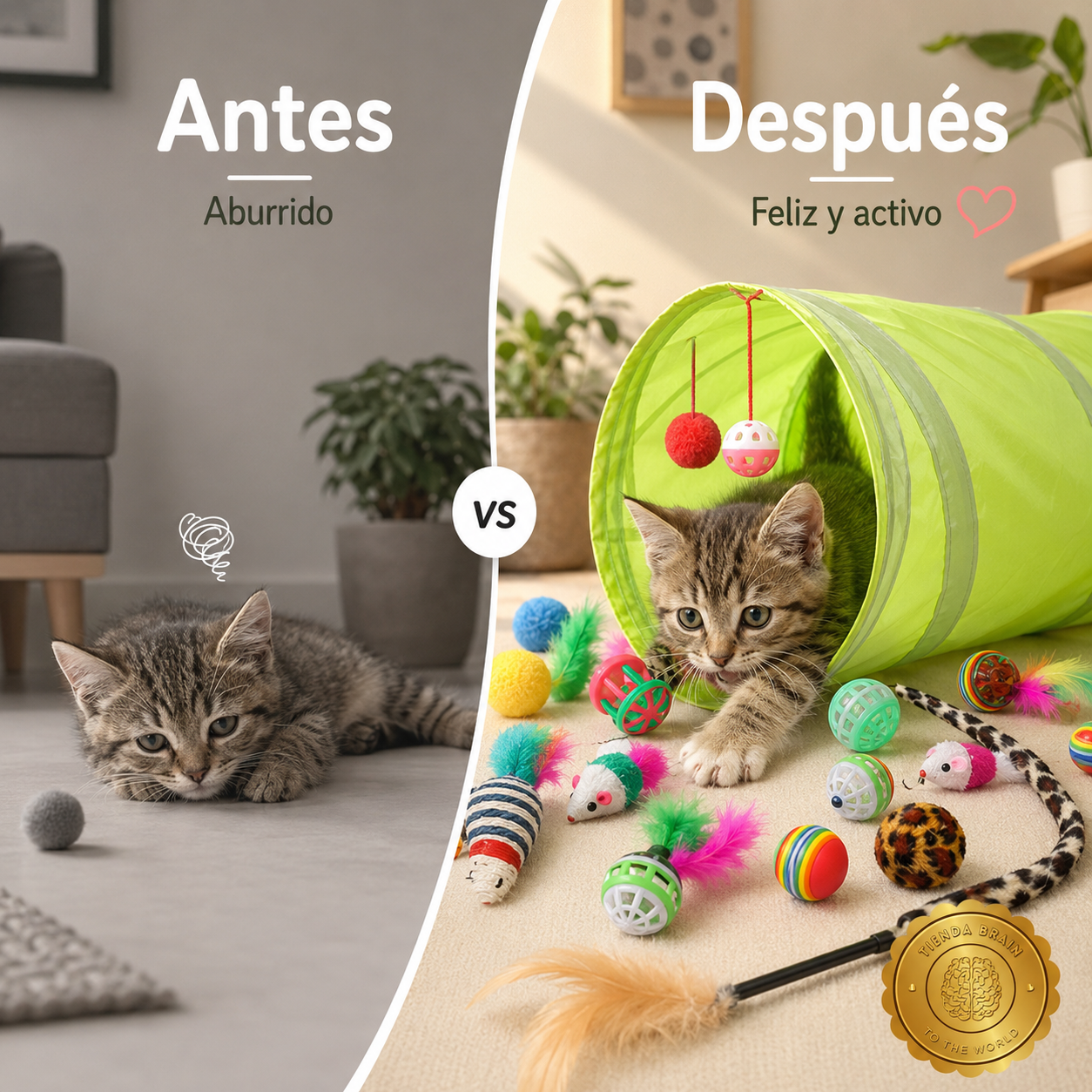 KittyBox™ 🎁🐱🎉21 Piezas De Juguetes Para Gatitos Surti⭐⭐⭐⭐⭐