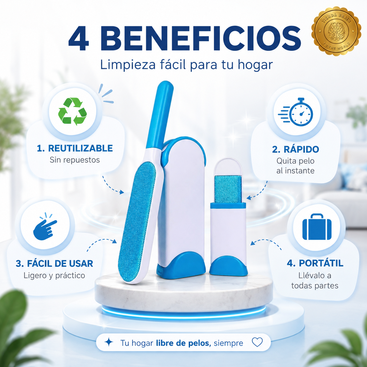 BrushBuddy™ 🐾Cepillo Quita Pelos Para Perros Mascota⭐⭐⭐⭐⭐