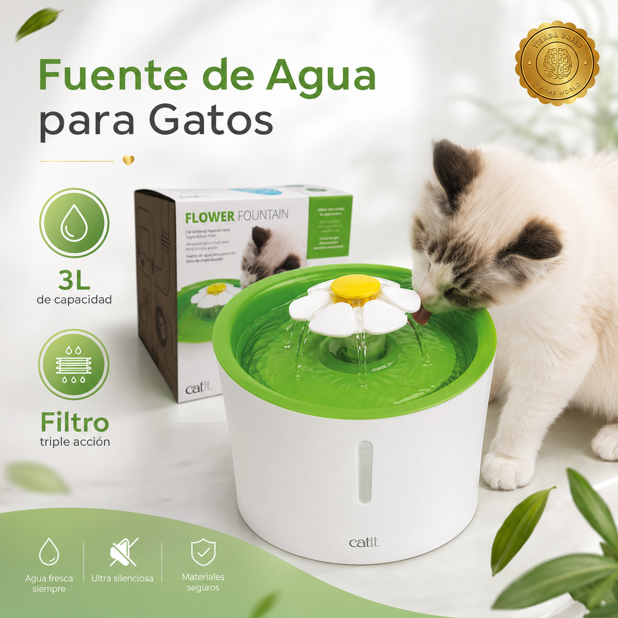 CrystalSip™ 💎🥤💧Fuente de Agua Fontanella 1.6 L⭐⭐⭐⭐⭐