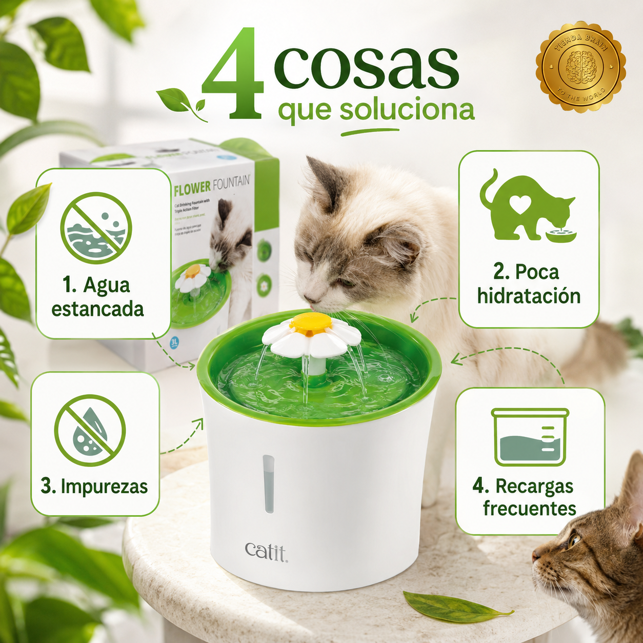 CrystalSip™ 💎🥤💧Fuente de Agua Fontanella 1.6 L⭐⭐⭐⭐⭐
