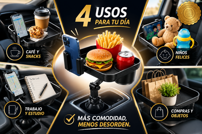 🚗✨ CarTray™: Bandeja para Vehículos 🍔🛣️ ⭐⭐⭐⭐⭐