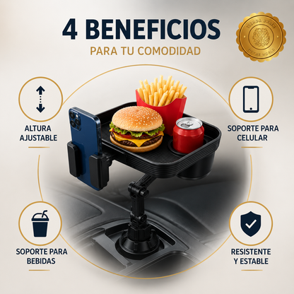 🚗✨ CarTray™: Bandeja para Vehículos 🍔🛣️ ⭐⭐⭐⭐⭐
