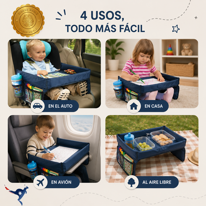 🎒🛋️ Mesa Móvil Para Niños™ Viajes Silla Auto ⭐⭐⭐⭐⭐
