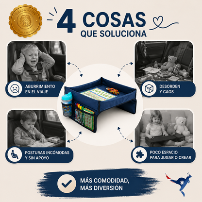 🎒🛋️ Mesa Móvil Para Niños™ Viajes Silla Auto ⭐⭐⭐⭐⭐