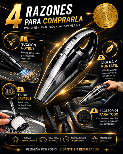 CarSunClean™ 🚗☀️Aspiradora Inalambrica Portatil Carsun ⭐⭐⭐⭐⭐