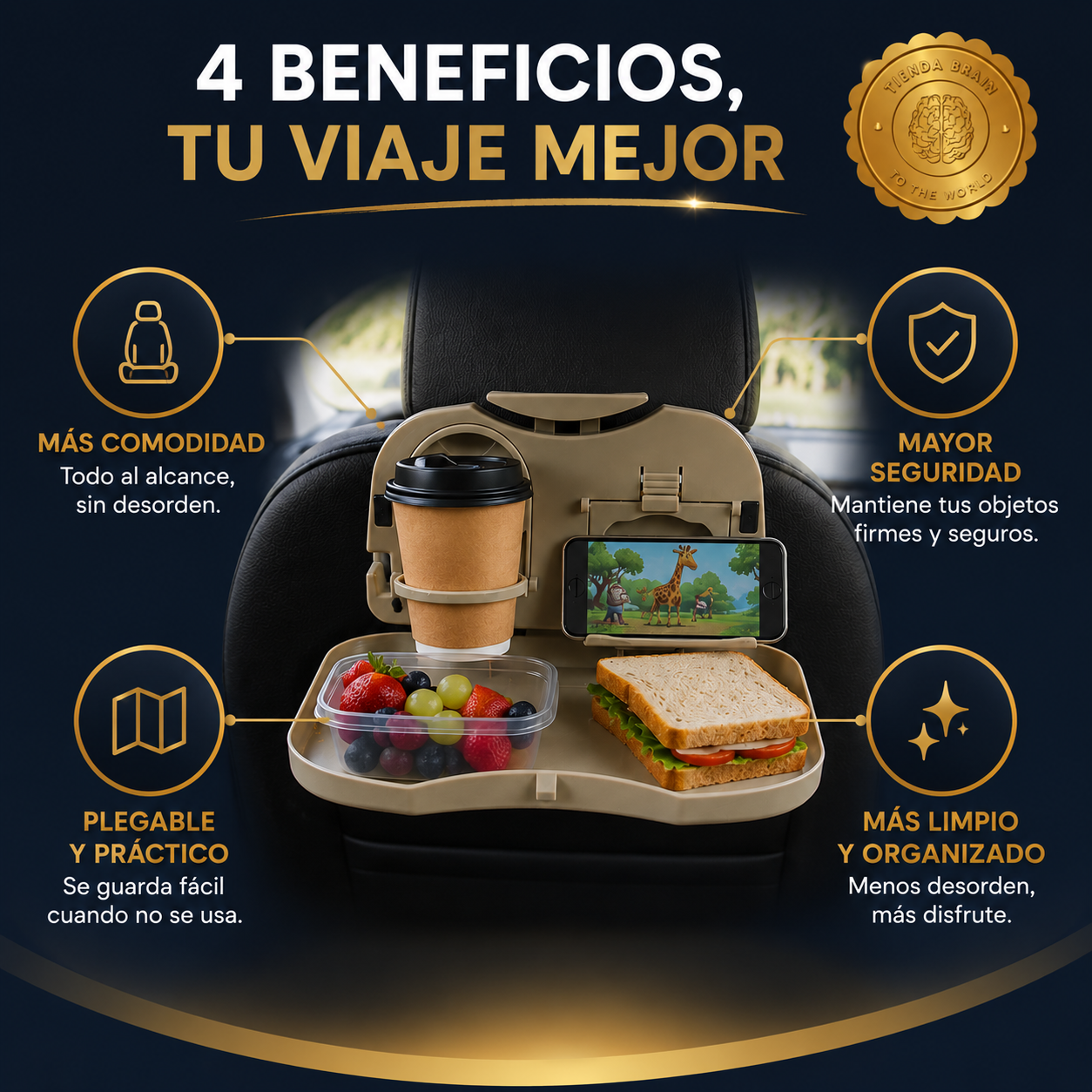 CupDrive™ ☕🛣️🔥Porta Vasos para vehiculos ⭐⭐⭐⭐⭐