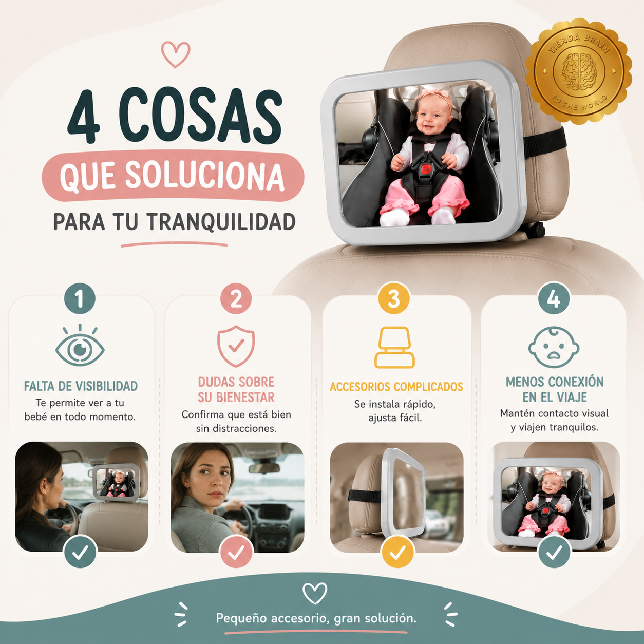 SafeMirror™ 🍼🛡️ESPEJO BABY MIRROR ⭐⭐⭐⭐⭐