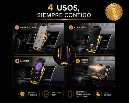 AirDock™ 🌬️🔋Soporte con Cargador Inalambrico ⭐⭐⭐⭐⭐