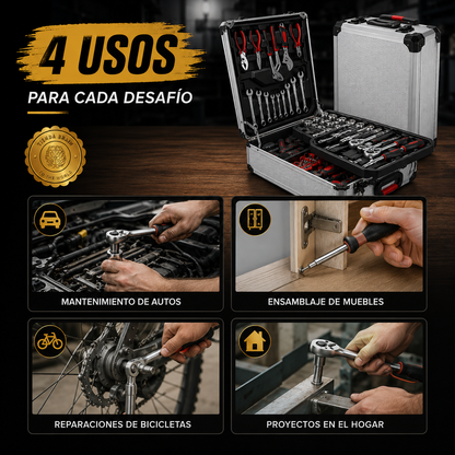 ToolMaster™ 🧰🔧💪Caja herramientas 187 piezas maletin⭐⭐⭐⭐⭐