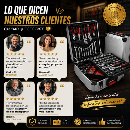 ToolMaster™ 🧰🔧💪Caja herramientas 187 piezas maletin⭐⭐⭐⭐⭐