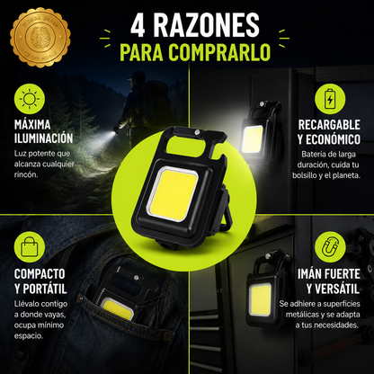 MultiTorch™ 🔦🔋🍻Linterna Led Recargable Destapador Ganch⭐⭐⭐⭐⭐