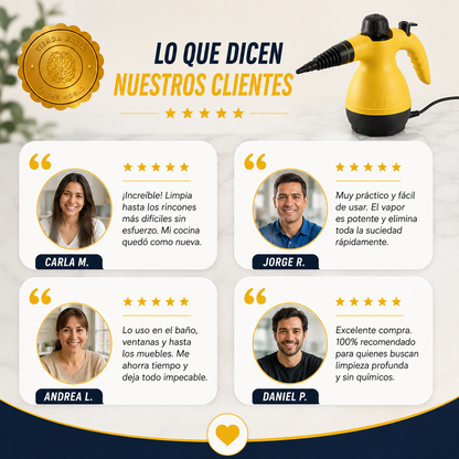 💧⚡ SteamClean™: Limpiador a Vapor Multifuncional 🧼✨⭐⭐⭐⭐⭐
