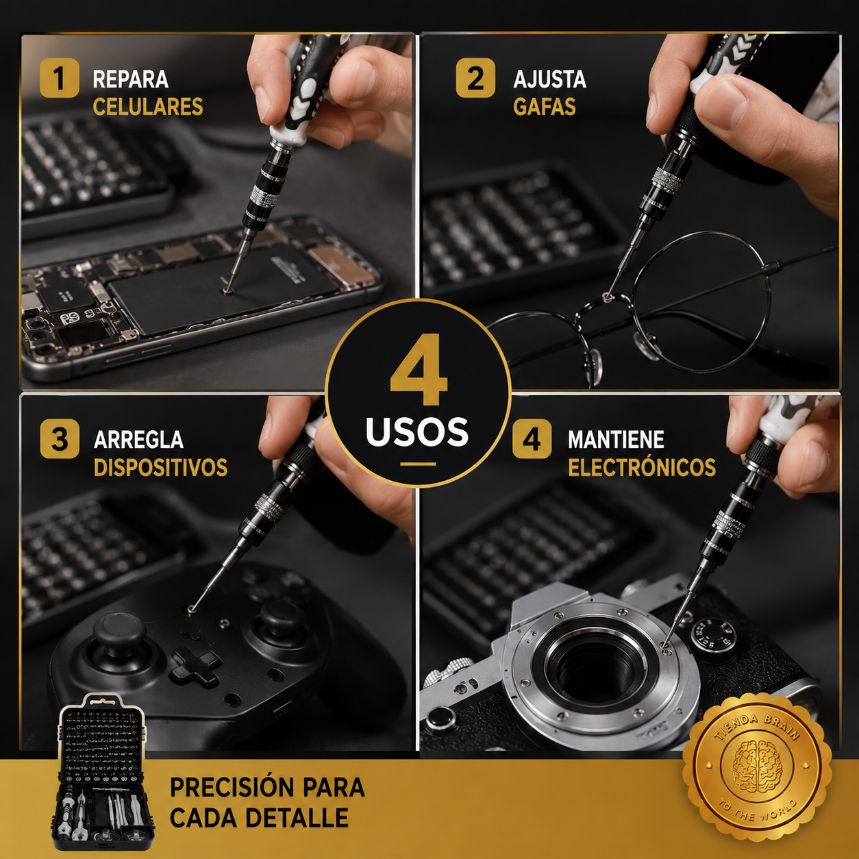 🔧✨ ToolMaster™: Juego de Mini Destornilladores 117 en 1 🛠️💡⭐⭐⭐⭐⭐