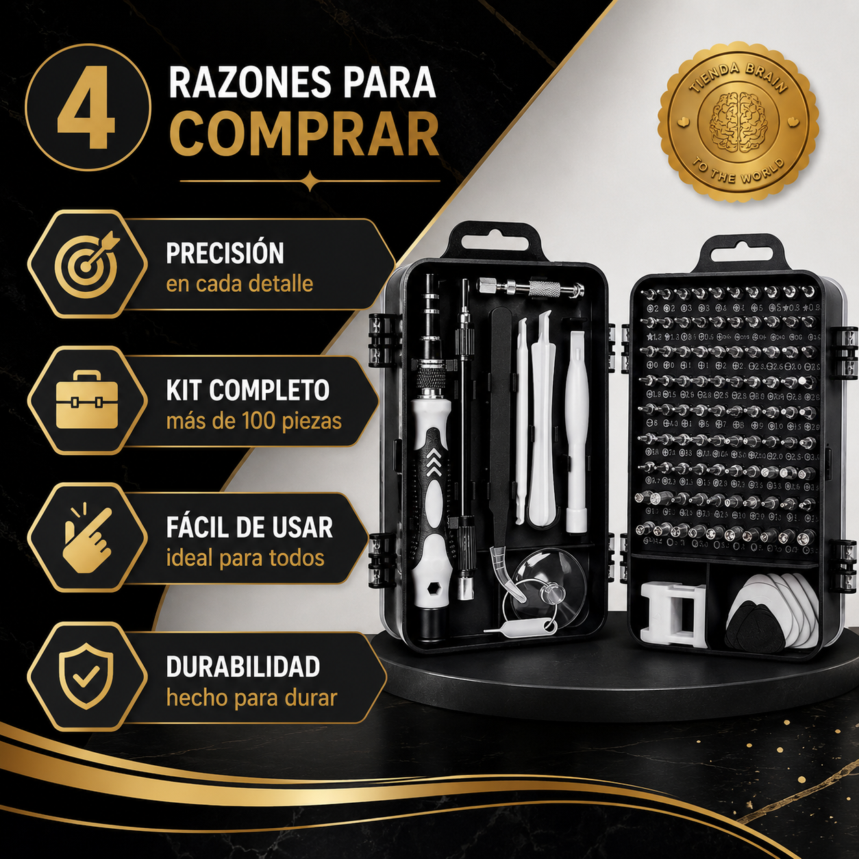 🔧✨ ToolMaster™: Juego de Mini Destornilladores 117 en 1 🛠️💡⭐⭐⭐⭐⭐