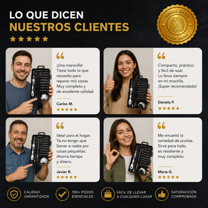 🔧✨ ToolMaster™: Juego de Mini Destornilladores 117 en 1 🛠️💡⭐⭐⭐⭐⭐