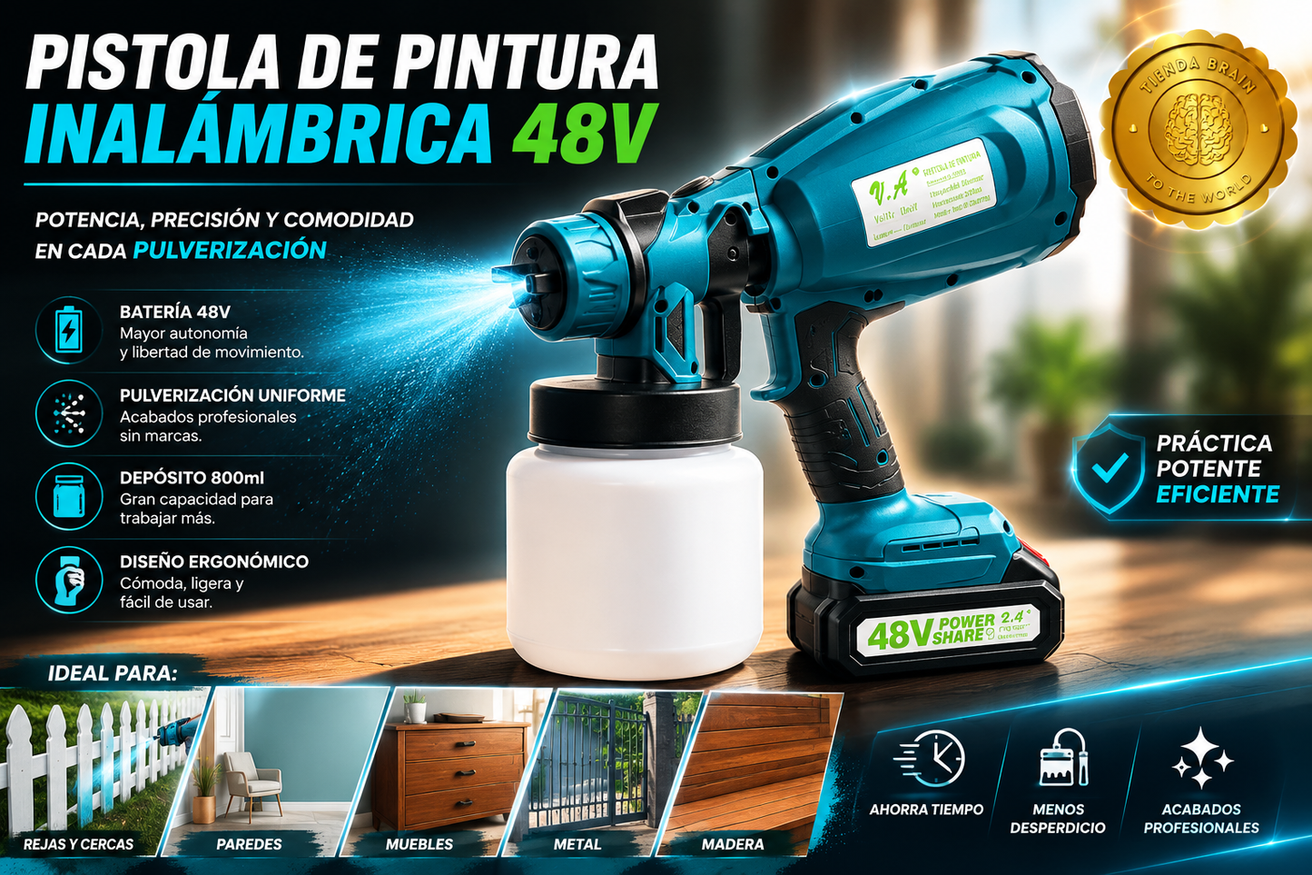 🎨⚡ PaintPro™: Compresor Inalámbrico para Pintar 48V 🖌️🔋⭐⭐⭐⭐⭐