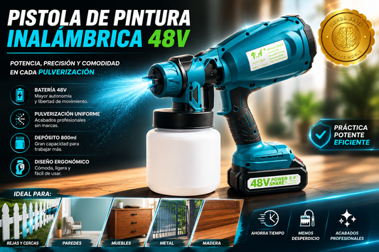 🎨⚡ PaintPro™: Compresor Inalámbrico para Pintar 48V 🖌️🔋⭐⭐⭐⭐⭐