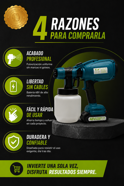 🎨⚡ PaintPro™: Compresor Inalámbrico para Pintar 48V 🖌️🔋⭐⭐⭐⭐⭐