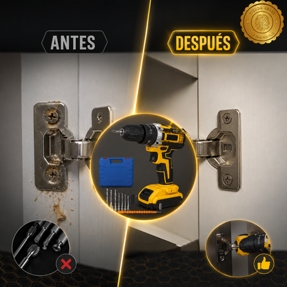 ⚡🔧 PowerDrill™: Taladro 48V Inalámbrico con 2 Baterías 🛠️🔋⭐⭐⭐⭐⭐