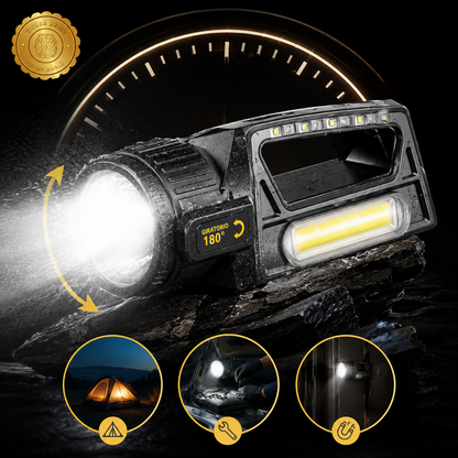🔦🌞 SolarBeam™: Linterna Lámpara LED Recargable 🌿💡⭐⭐⭐⭐⭐