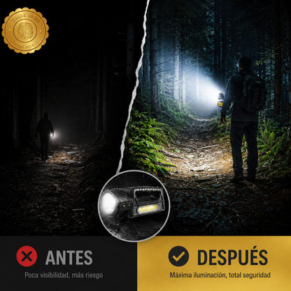 🔦🌞 SolarBeam™: Linterna Lámpara LED Recargable 🌿💡⭐⭐⭐⭐⭐