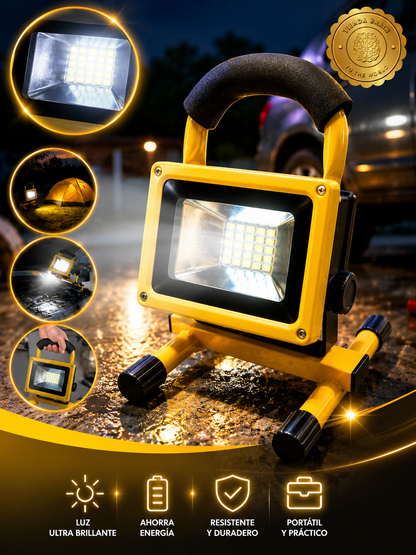 🔦✨ SpotGuard™ 100W Foco Reflector Portatil Con Baliza 100w ⭐⭐⭐⭐⭐