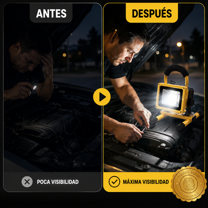 🔦✨ SpotGuard™ 100W Foco Reflector Portatil Con Baliza 100w ⭐⭐⭐⭐⭐