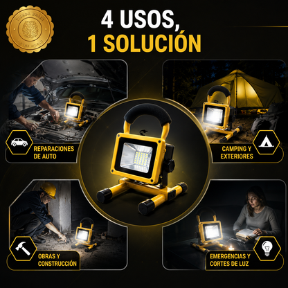 🔦✨ SpotGuard™ 100W Foco Reflector Portatil Con Baliza 100w ⭐⭐⭐⭐⭐