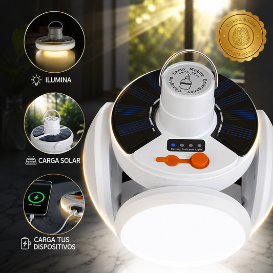 PowerGlow™ ⚡🌟X - Lámpara Solar de emergencia para EME ⭐⭐⭐⭐⭐