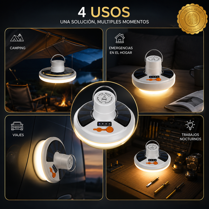 PowerGlow™ ⚡🌟X - Lámpara Solar de emergencia para EME ⭐⭐⭐⭐⭐