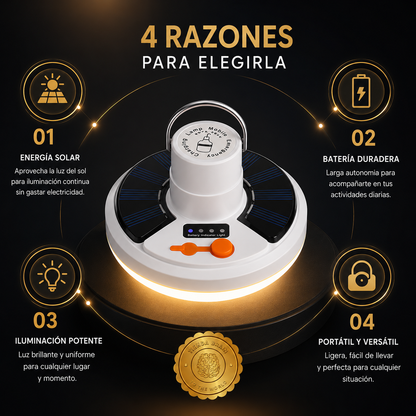 PowerGlow™ ⚡🌟X - Lámpara Solar de emergencia para EME ⭐⭐⭐⭐⭐