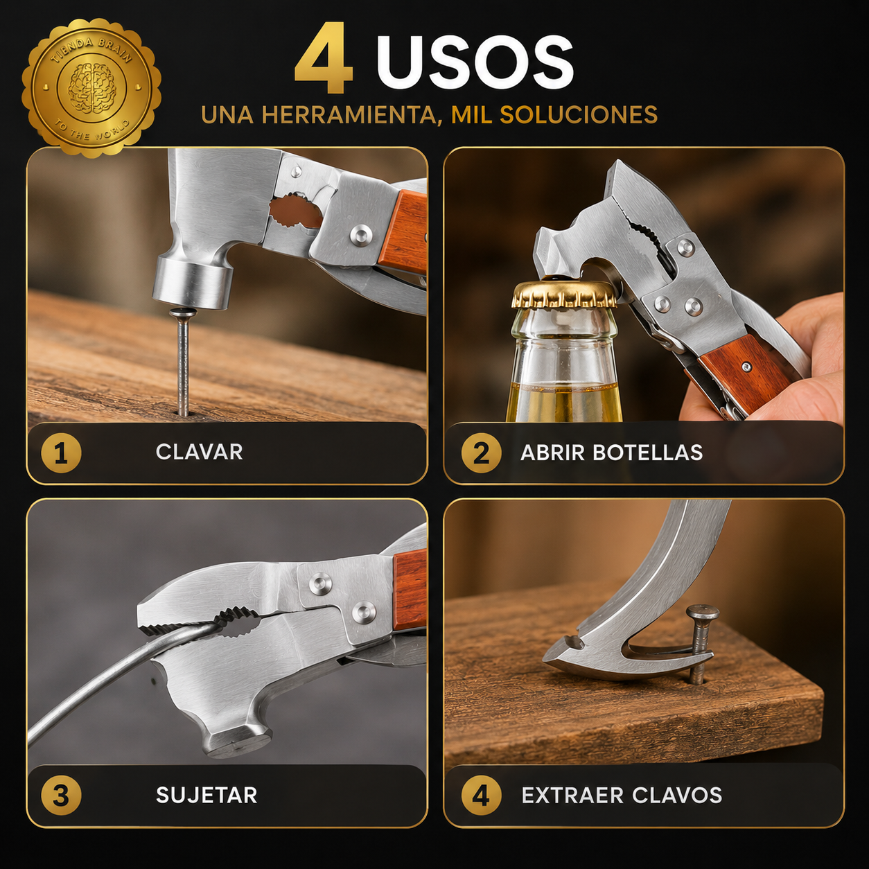 SurvivorTool™ 🔧🌲Hacha multifunción 9 en 1 ⭐⭐⭐⭐⭐