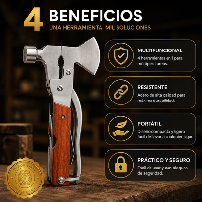SurvivorTool™ 🔧🌲Hacha multifunción 9 en 1 ⭐⭐⭐⭐⭐