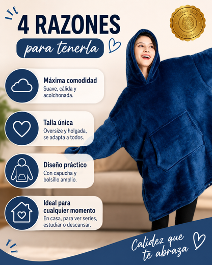 SnugHoody™ ☁️🧥Polerones Felpa Con Capucha Manta Polar⭐⭐⭐⭐⭐