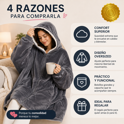 HoodieHug™ 🧥💖🔥Maxi Poleron⭐⭐⭐⭐⭐