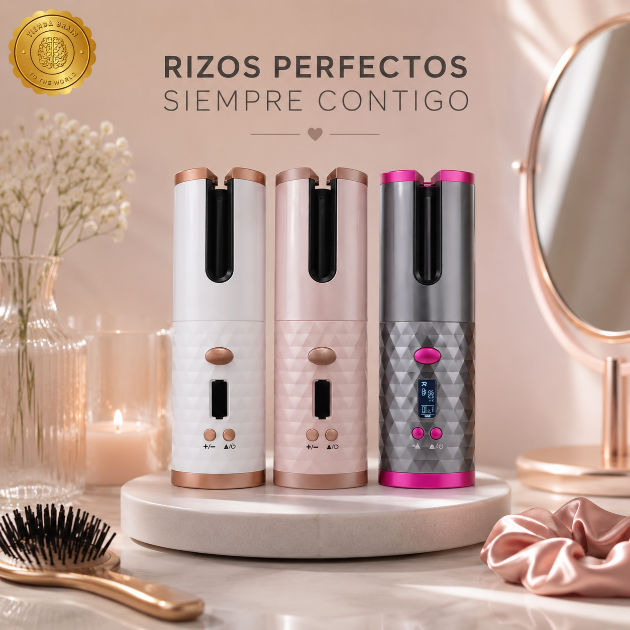 FlexiCurl™ 💇‍♀️🔌Rizador Automatico Inalambrico ElecUsb⭐⭐⭐⭐⭐