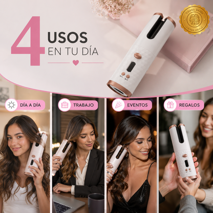 FlexiCurl™ 💇‍♀️🔌Rizador Automatico Inalambrico ElecUsb⭐⭐⭐⭐⭐
