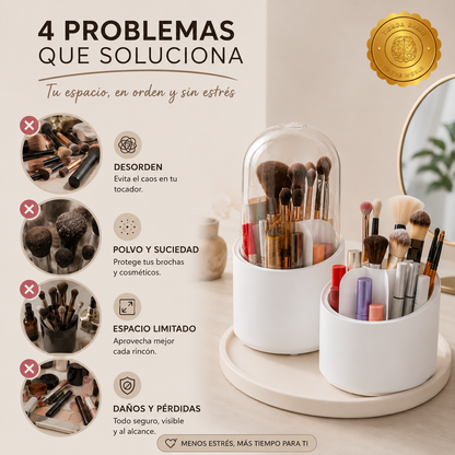 BeautyTurn™ 💋🌀Organizador brochas de maquillaje 360⭐⭐⭐⭐⭐