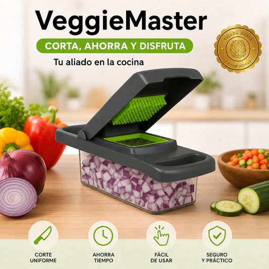 🔪🥕 VeggieMaster™: Cortador Picador Multifuncional 🥒🍅⭐⭐⭐⭐⭐