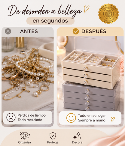 GlamTower™ 👑📦💫Joyero 3 Pisos⭐⭐⭐⭐⭐