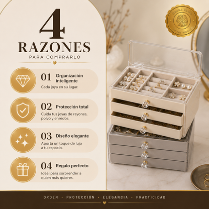 GlamTower™ 👑📦💫Joyero 3 Pisos⭐⭐⭐⭐⭐