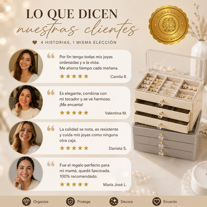 GlamTower™ 👑📦💫Joyero 3 Pisos⭐⭐⭐⭐⭐