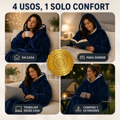 Peluchón Style™ 🌨️🧸🧥Poleron sherpa con chiporro⭐⭐⭐⭐⭐
