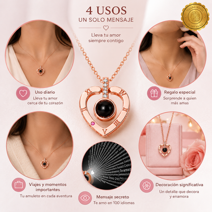 ❤️🌎 ReflectLove™ Collar Reflectante Te Amo 100 idiomas⭐⭐⭐⭐⭐