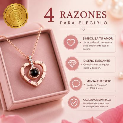 ❤️🌎 ReflectLove™ Collar Reflectante Te Amo 100 idiomas⭐⭐⭐⭐⭐