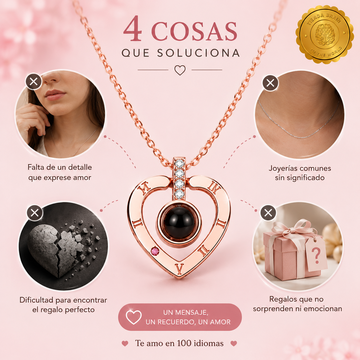 ❤️🌎 ReflectLove™ Collar Reflectante Te Amo 100 idiomas⭐⭐⭐⭐⭐