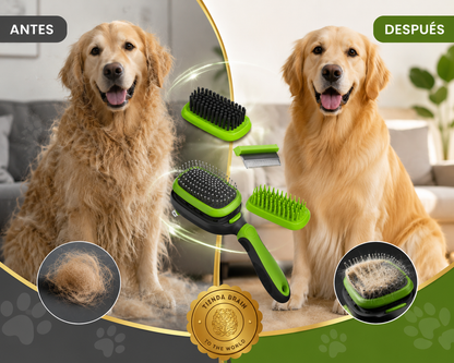 PawGroom™ 🐾🧼🖐️KIT DE CEPILLO PARA MASCOTAS 5 EN 1⭐⭐⭐⭐⭐