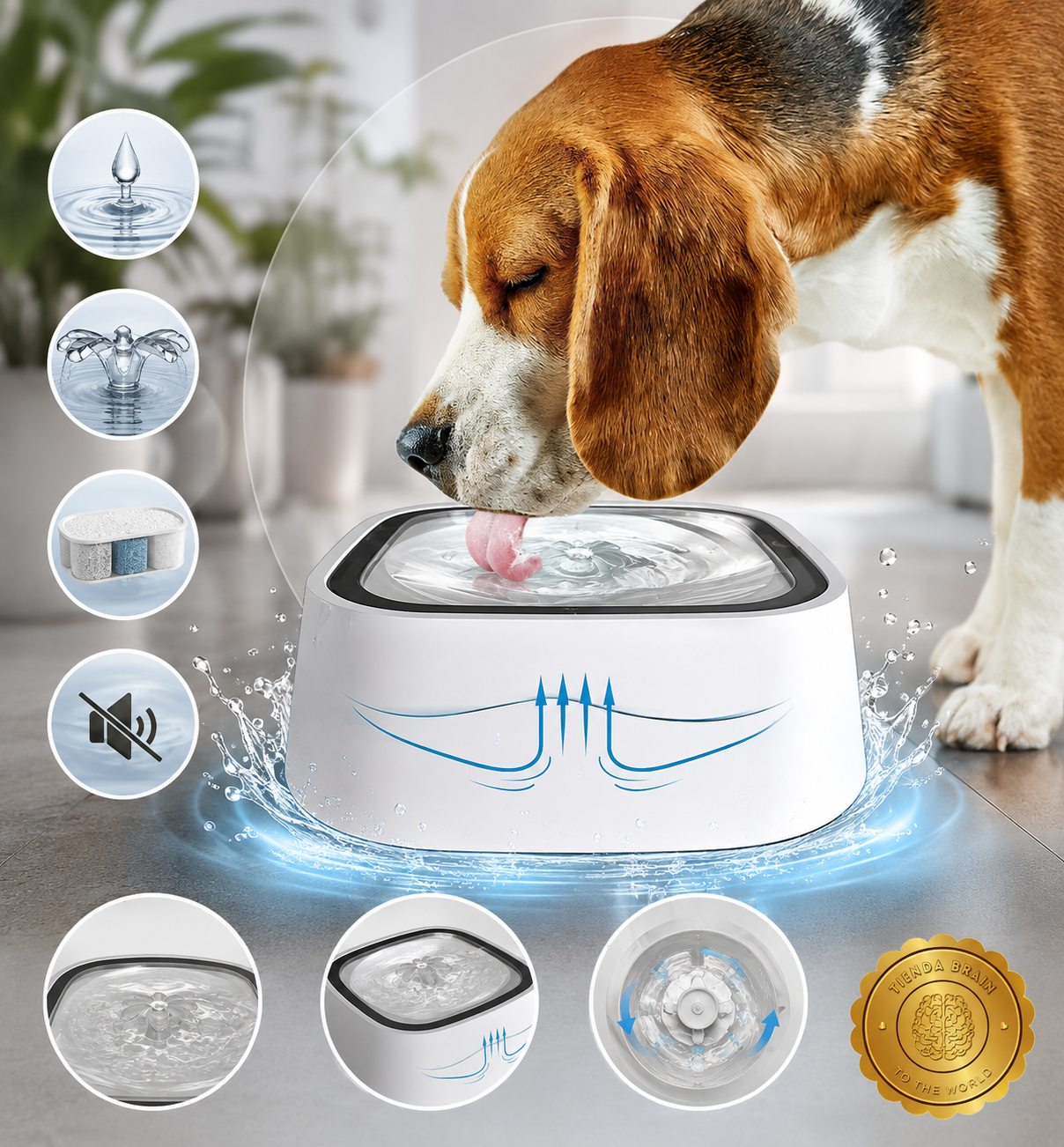AquaGuard™🔵🐾BEBEDERO ANTIDERRAME PARA PERROS Y GATOS⭐⭐⭐⭐⭐