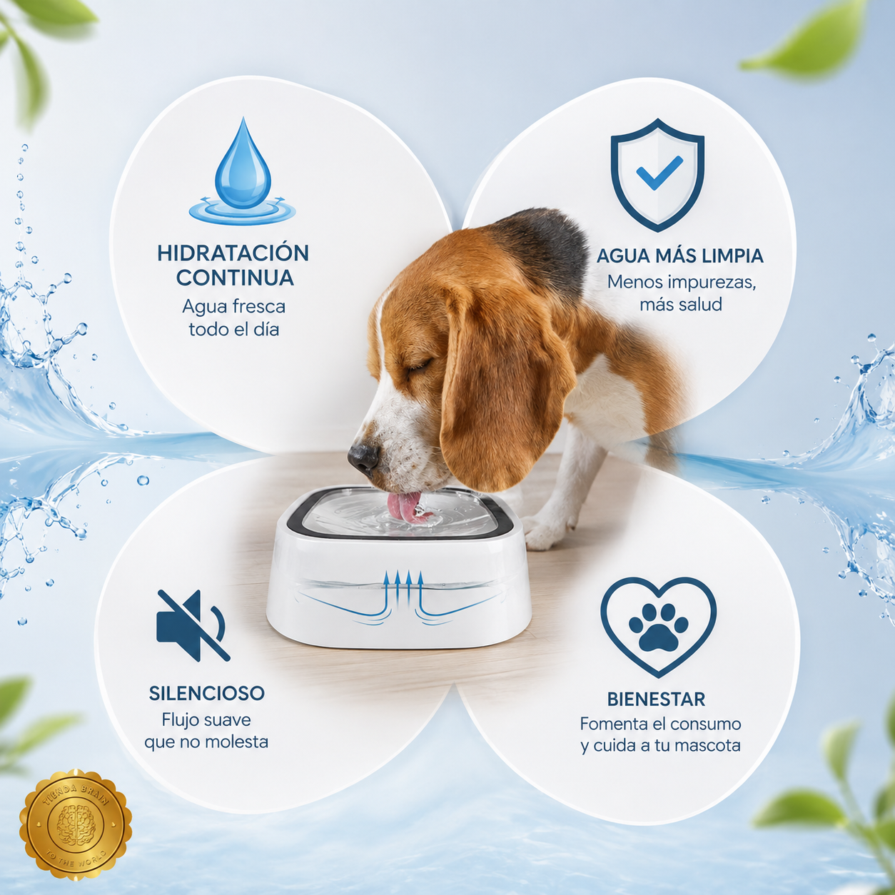 AquaGuard™🔵🐾BEBEDERO ANTIDERRAME PARA PERROS Y GATOS⭐⭐⭐⭐⭐